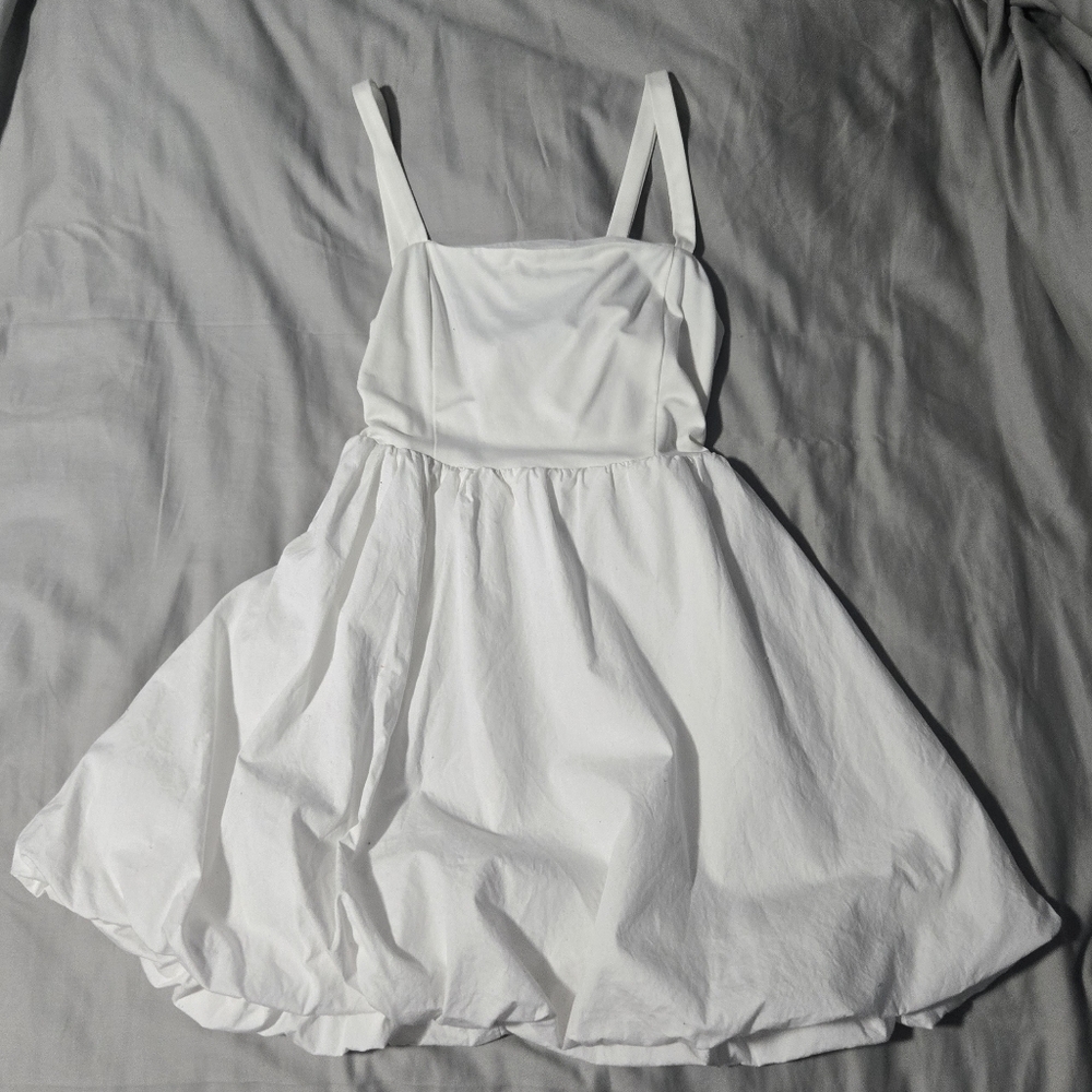 NWOT Forever 21 Ivory Bubble Mini Dress